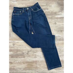 LEVI'S 514 Capri Cropped Jeans Stretch Dark Wash Women’s Size W31 L30